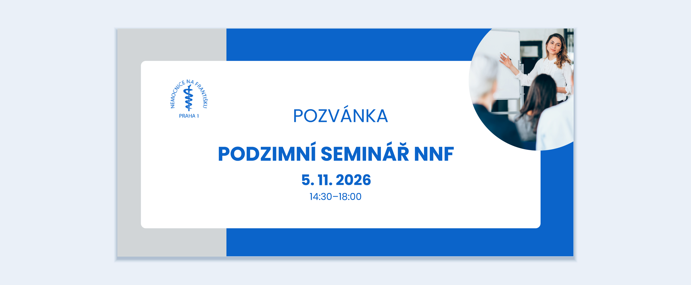 Pozvánka: Podzimní seminář NNF, 5. 11. 2026, 14:30–18:00
